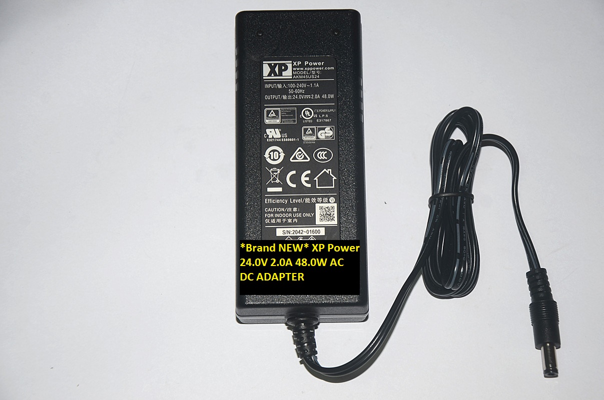 *Brand NEW* XP Power AKM45US24 24.0V 2.0A 48.0W AC DC ADAPTER - Click Image to Close